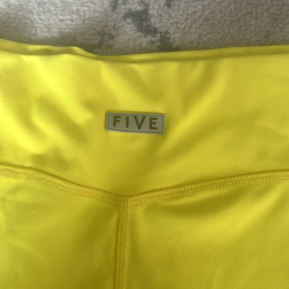Five The Label Dance Booty Shorts. AS Canary Yellow. Like New! - Picture 3 of 4